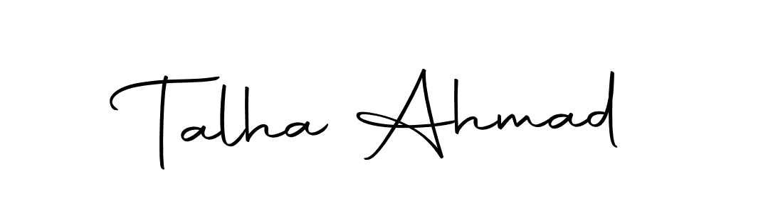 Talha Ahmad stylish signature style. Best Handwritten Sign (Autography-DOLnW) for my name. Handwritten Signature Collection Ideas for my name Talha Ahmad. Talha Ahmad signature style 10 images and pictures png