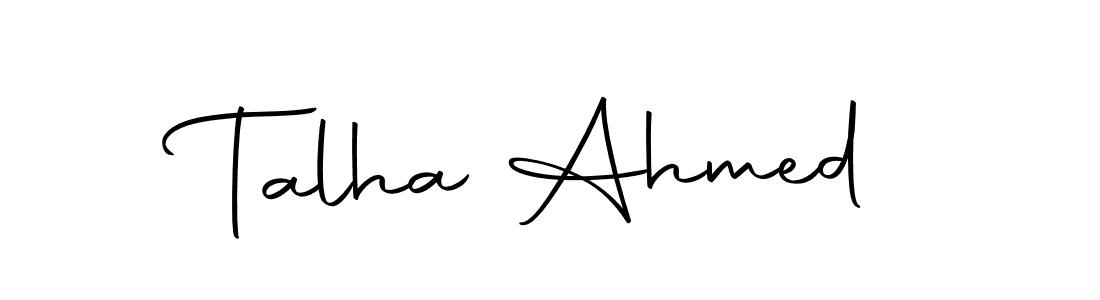 Use a signature maker to create a handwritten signature online. With this signature software, you can design (Autography-DOLnW) your own signature for name Talha Ahmed. Talha Ahmed signature style 10 images and pictures png