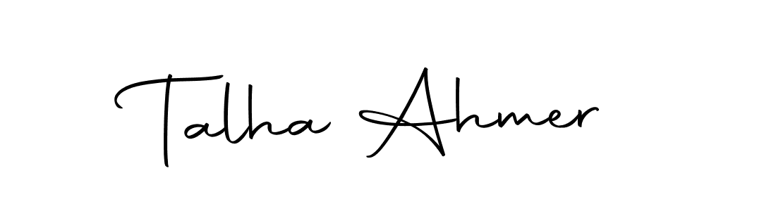 Create a beautiful signature design for name Talha Ahmer. With this signature (Autography-DOLnW) fonts, you can make a handwritten signature for free. Talha Ahmer signature style 10 images and pictures png