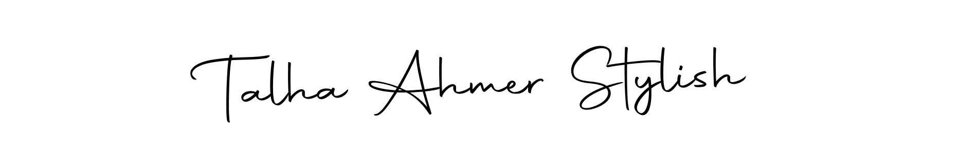 Use a signature maker to create a handwritten signature online. With this signature software, you can design (Autography-DOLnW) your own signature for name Talha Ahmer Stylish. Talha Ahmer Stylish signature style 10 images and pictures png
