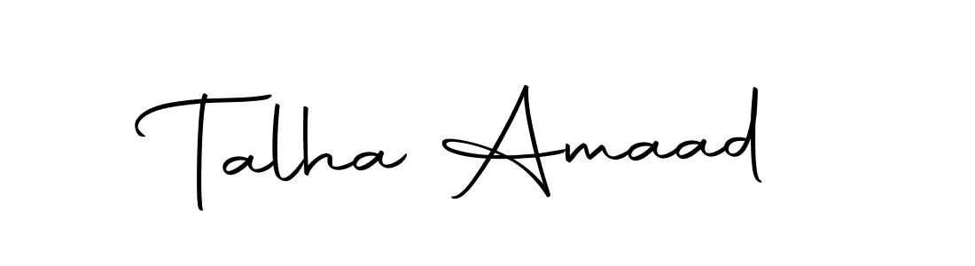 How to make Talha Amaad signature? Autography-DOLnW is a professional autograph style. Create handwritten signature for Talha Amaad name. Talha Amaad signature style 10 images and pictures png