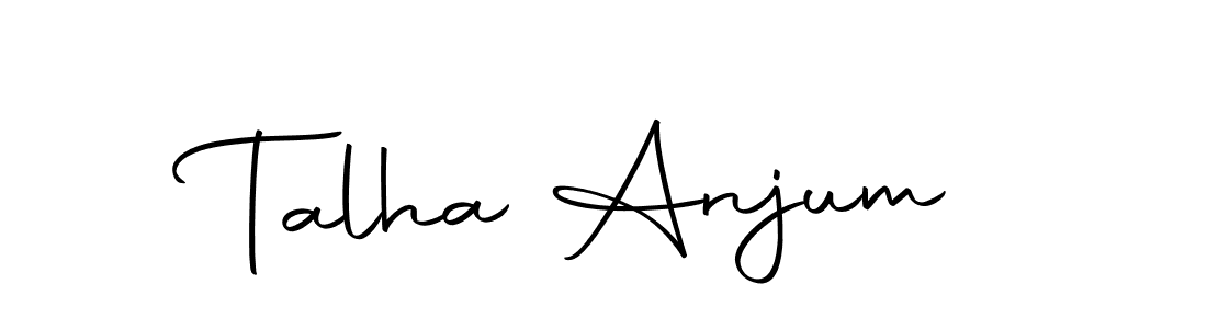 Use a signature maker to create a handwritten signature online. With this signature software, you can design (Autography-DOLnW) your own signature for name Talha Anjum. Talha Anjum signature style 10 images and pictures png