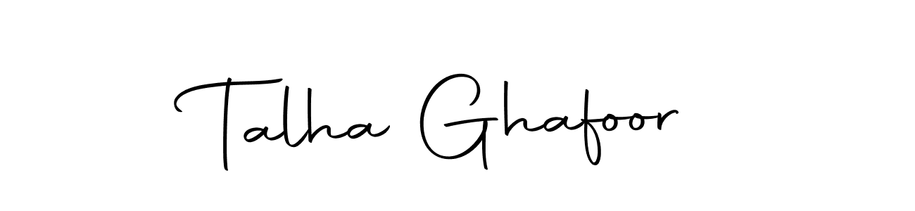How to make Talha Ghafoor signature? Autography-DOLnW is a professional autograph style. Create handwritten signature for Talha Ghafoor name. Talha Ghafoor signature style 10 images and pictures png