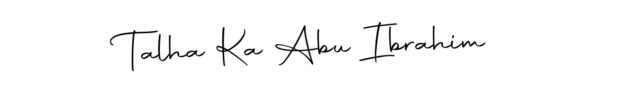 You should practise on your own different ways (Autography-DOLnW) to write your name (Talha Ka Abu Ibrahim) in signature. don't let someone else do it for you. Talha Ka Abu Ibrahim signature style 10 images and pictures png
