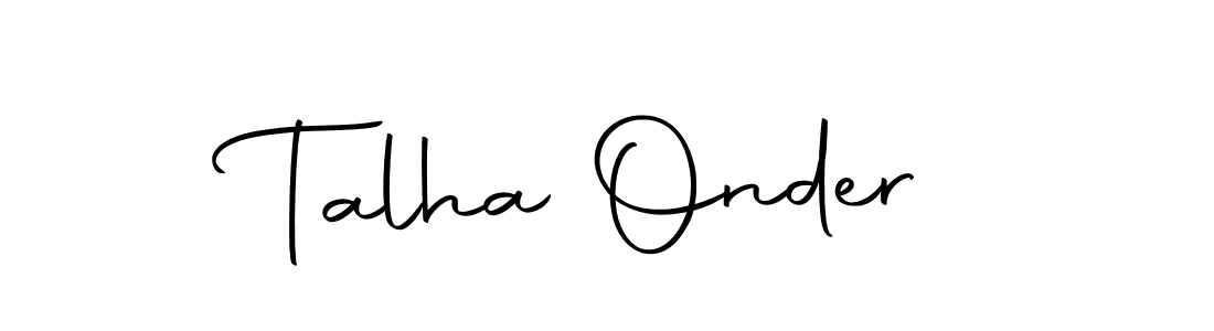 How to make Talha Onder name signature. Use Autography-DOLnW style for creating short signs online. This is the latest handwritten sign. Talha Onder signature style 10 images and pictures png