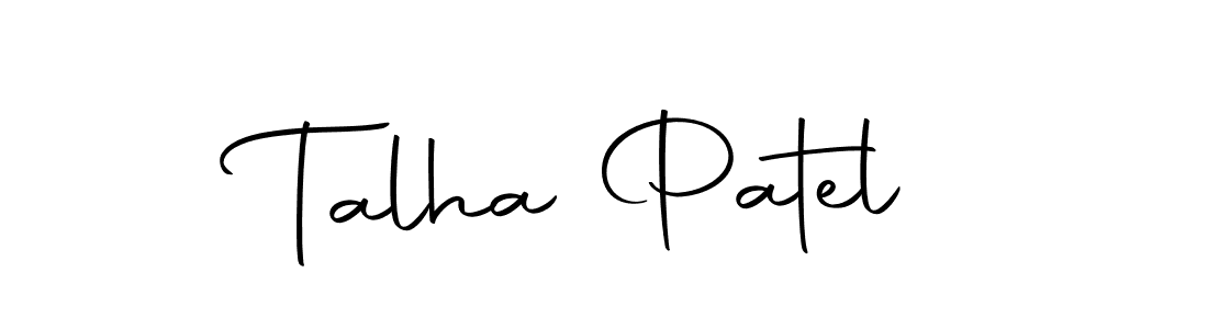 Create a beautiful signature design for name Talha Patel. With this signature (Autography-DOLnW) fonts, you can make a handwritten signature for free. Talha Patel signature style 10 images and pictures png