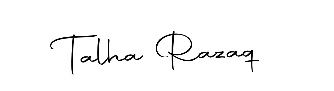 Create a beautiful signature design for name Talha Razaq. With this signature (Autography-DOLnW) fonts, you can make a handwritten signature for free. Talha Razaq signature style 10 images and pictures png