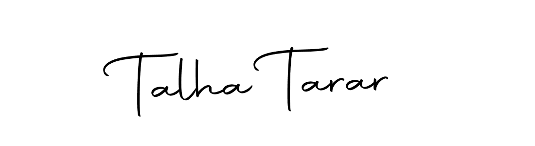 Use a signature maker to create a handwritten signature online. With this signature software, you can design (Autography-DOLnW) your own signature for name Talha Tarar. Talha Tarar signature style 10 images and pictures png