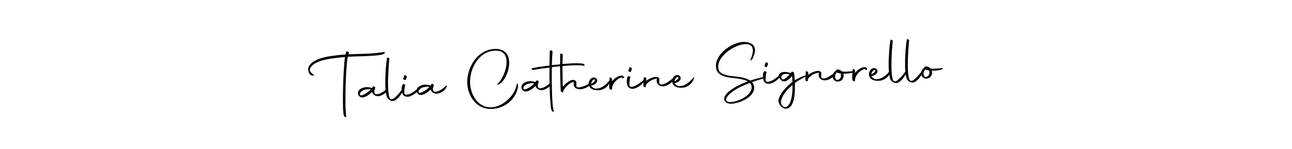 Similarly Autography-DOLnW is the best handwritten signature design. Signature creator online .You can use it as an online autograph creator for name Talia Catherine Signorello. Talia Catherine Signorello signature style 10 images and pictures png