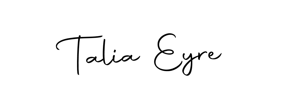 Check out images of Autograph of Talia Eyre name. Actor Talia Eyre Signature Style. Autography-DOLnW is a professional sign style online. Talia Eyre signature style 10 images and pictures png