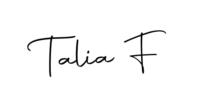 This is the best signature style for the Talia F name. Also you like these signature font (Autography-DOLnW). Mix name signature. Talia F signature style 10 images and pictures png