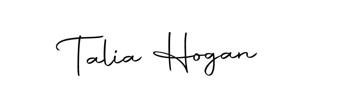 Make a beautiful signature design for name Talia Hogan. Use this online signature maker to create a handwritten signature for free. Talia Hogan signature style 10 images and pictures png