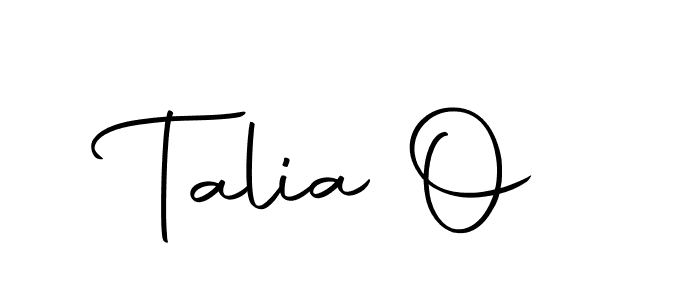 Make a beautiful signature design for name Talia O. With this signature (Autography-DOLnW) style, you can create a handwritten signature for free. Talia O signature style 10 images and pictures png