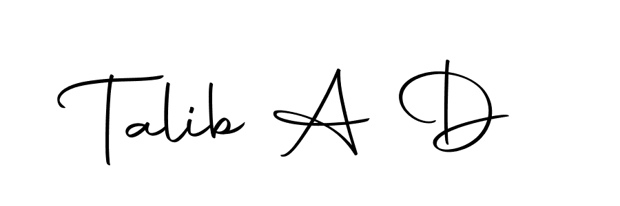 You can use this online signature creator to create a handwritten signature for the name Talib A D. This is the best online autograph maker. Talib A D signature style 10 images and pictures png