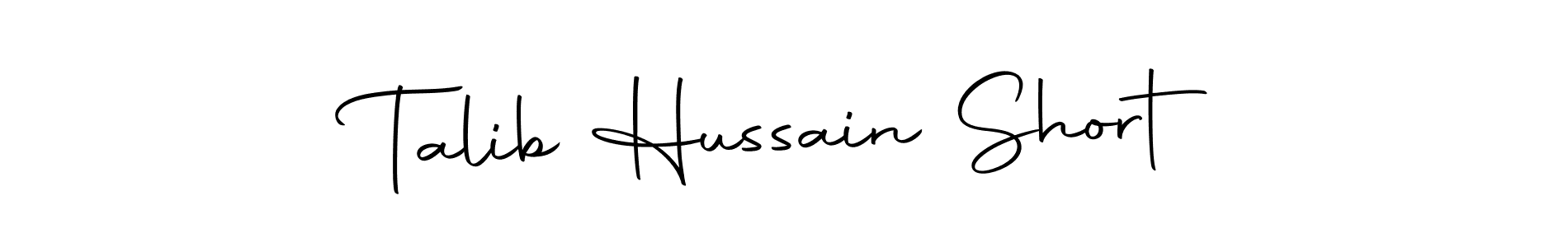 Use a signature maker to create a handwritten signature online. With this signature software, you can design (Autography-DOLnW) your own signature for name Talib Hussain Short. Talib Hussain Short signature style 10 images and pictures png