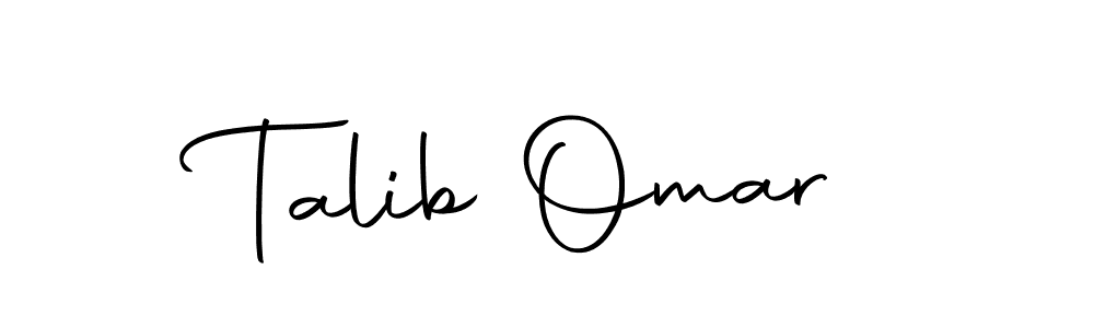 Create a beautiful signature design for name Talib Omar. With this signature (Autography-DOLnW) fonts, you can make a handwritten signature for free. Talib Omar signature style 10 images and pictures png