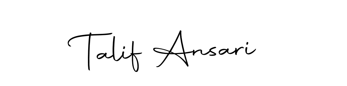 Make a beautiful signature design for name Talif Ansari. With this signature (Autography-DOLnW) style, you can create a handwritten signature for free. Talif Ansari signature style 10 images and pictures png