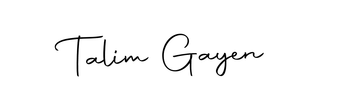 Talim Gayen stylish signature style. Best Handwritten Sign (Autography-DOLnW) for my name. Handwritten Signature Collection Ideas for my name Talim Gayen. Talim Gayen signature style 10 images and pictures png