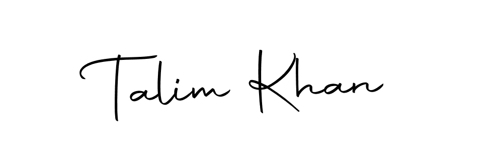 Make a beautiful signature design for name Talim Khan. With this signature (Autography-DOLnW) style, you can create a handwritten signature for free. Talim Khan signature style 10 images and pictures png