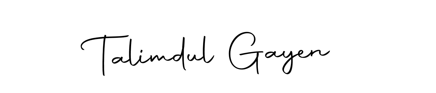 Once you've used our free online signature maker to create your best signature Autography-DOLnW style, it's time to enjoy all of the benefits that Talimdul Gayen name signing documents. Talimdul Gayen signature style 10 images and pictures png