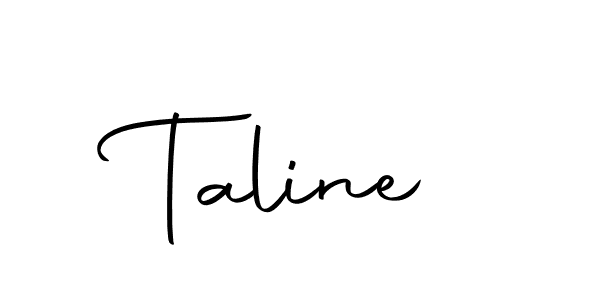 The best way (Autography-DOLnW) to make a short signature is to pick only two or three words in your name. The name Taline include a total of six letters. For converting this name. Taline signature style 10 images and pictures png