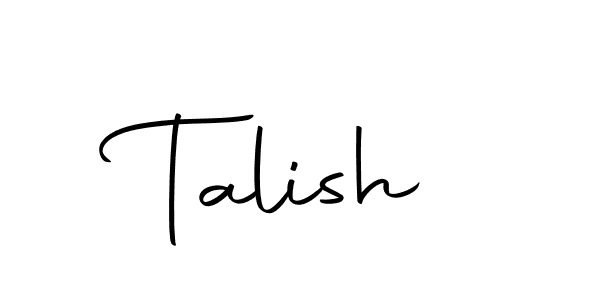 Use a signature maker to create a handwritten signature online. With this signature software, you can design (Autography-DOLnW) your own signature for name Talish. Talish signature style 10 images and pictures png