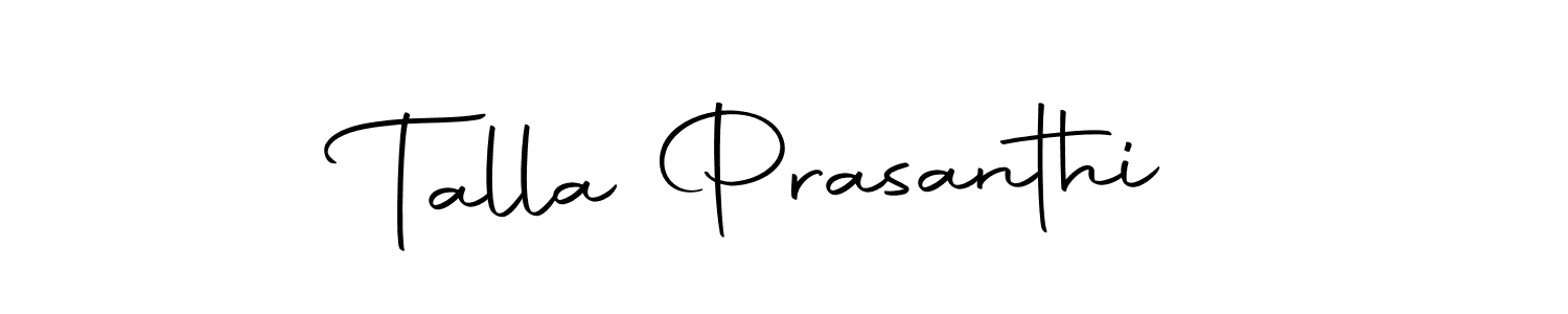 The best way (Autography-DOLnW) to make a short signature is to pick only two or three words in your name. The name Talla Prasanthi include a total of six letters. For converting this name. Talla Prasanthi signature style 10 images and pictures png