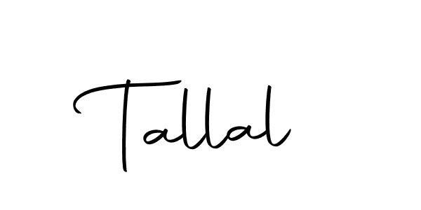 How to make Tallal signature? Autography-DOLnW is a professional autograph style. Create handwritten signature for Tallal name. Tallal signature style 10 images and pictures png