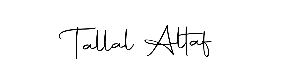 How to make Tallal Altaf name signature. Use Autography-DOLnW style for creating short signs online. This is the latest handwritten sign. Tallal Altaf signature style 10 images and pictures png