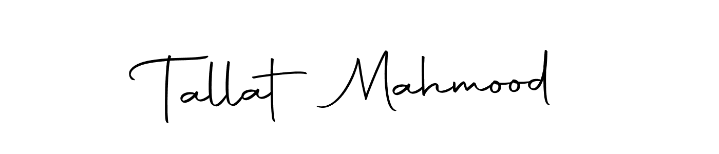 Create a beautiful signature design for name Tallat Mahmood. With this signature (Autography-DOLnW) fonts, you can make a handwritten signature for free. Tallat Mahmood signature style 10 images and pictures png