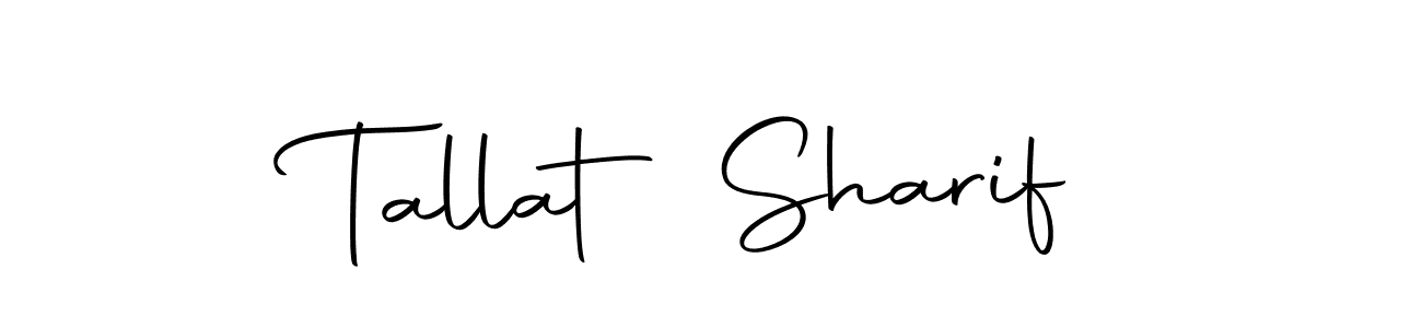 You should practise on your own different ways (Autography-DOLnW) to write your name (Tallat Sharif) in signature. don't let someone else do it for you. Tallat Sharif signature style 10 images and pictures png