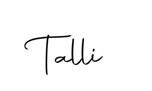Talli stylish signature style. Best Handwritten Sign (Autography-DOLnW) for my name. Handwritten Signature Collection Ideas for my name Talli. Talli signature style 10 images and pictures png