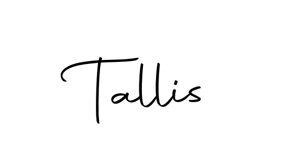 Make a beautiful signature design for name Tallis. Use this online signature maker to create a handwritten signature for free. Tallis signature style 10 images and pictures png