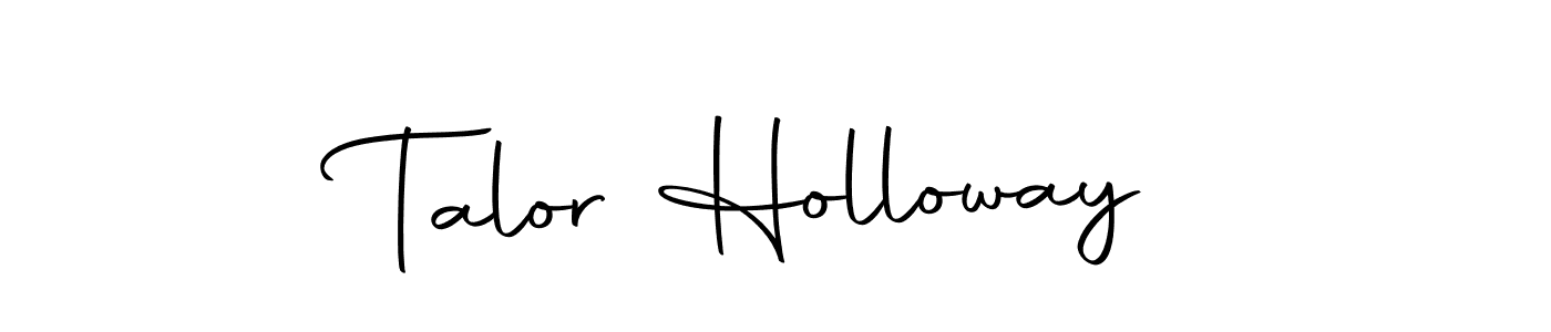 How to make Talor Holloway name signature. Use Autography-DOLnW style for creating short signs online. This is the latest handwritten sign. Talor Holloway signature style 10 images and pictures png