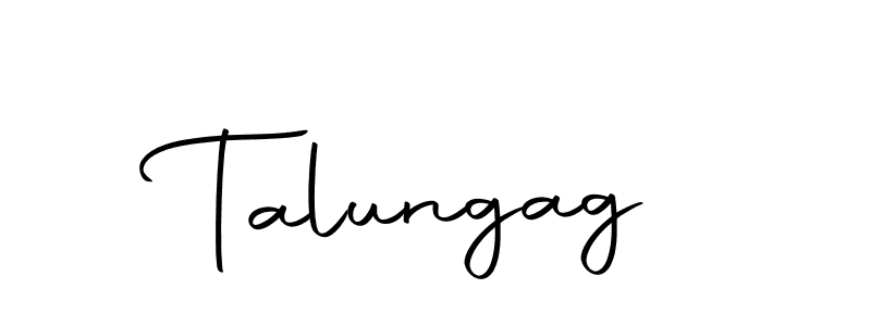 Design your own signature with our free online signature maker. With this signature software, you can create a handwritten (Autography-DOLnW) signature for name Talungag. Talungag signature style 10 images and pictures png