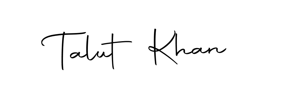 Talut Khan stylish signature style. Best Handwritten Sign (Autography-DOLnW) for my name. Handwritten Signature Collection Ideas for my name Talut Khan. Talut Khan signature style 10 images and pictures png