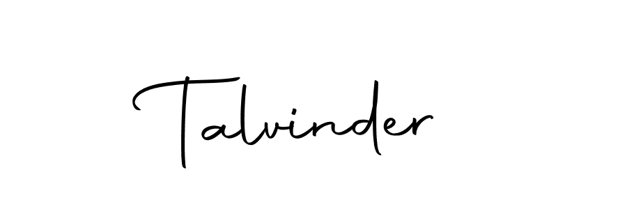 Create a beautiful signature design for name Talvinder. With this signature (Autography-DOLnW) fonts, you can make a handwritten signature for free. Talvinder signature style 10 images and pictures png