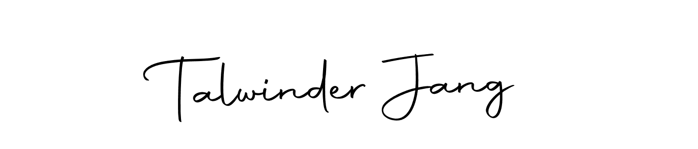 How to make Talwinder Jang name signature. Use Autography-DOLnW style for creating short signs online. This is the latest handwritten sign. Talwinder Jang signature style 10 images and pictures png