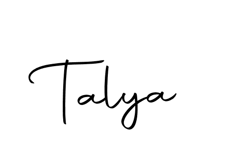 Create a beautiful signature design for name Talya. With this signature (Autography-DOLnW) fonts, you can make a handwritten signature for free. Talya signature style 10 images and pictures png