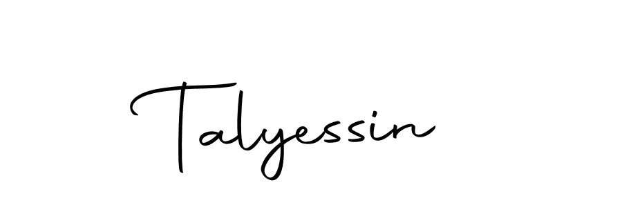 The best way (Autography-DOLnW) to make a short signature is to pick only two or three words in your name. The name Talyessin include a total of six letters. For converting this name. Talyessin signature style 10 images and pictures png