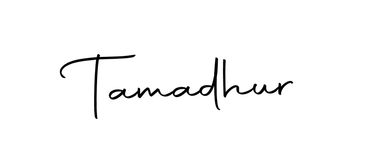 Make a beautiful signature design for name Tamadhur. Use this online signature maker to create a handwritten signature for free. Tamadhur signature style 10 images and pictures png