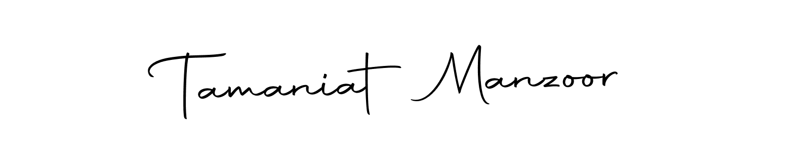 Make a short Tamaniat Manzoor signature style. Manage your documents anywhere anytime using Autography-DOLnW. Create and add eSignatures, submit forms, share and send files easily. Tamaniat Manzoor signature style 10 images and pictures png