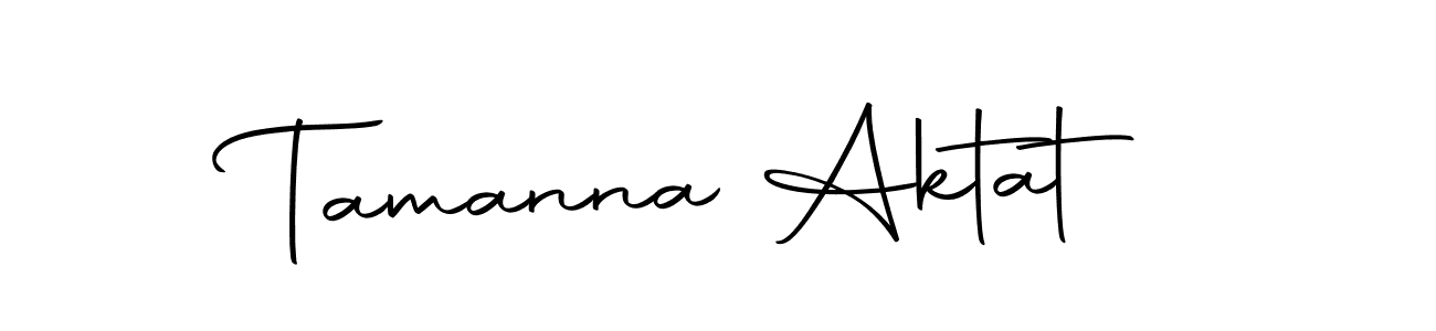 How to make Tamanna Aktat name signature. Use Autography-DOLnW style for creating short signs online. This is the latest handwritten sign. Tamanna Aktat signature style 10 images and pictures png