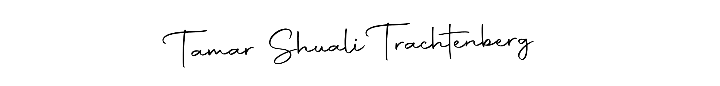 Create a beautiful signature design for name Tamar Shuali Trachtenberg. With this signature (Autography-DOLnW) fonts, you can make a handwritten signature for free. Tamar Shuali Trachtenberg signature style 10 images and pictures png