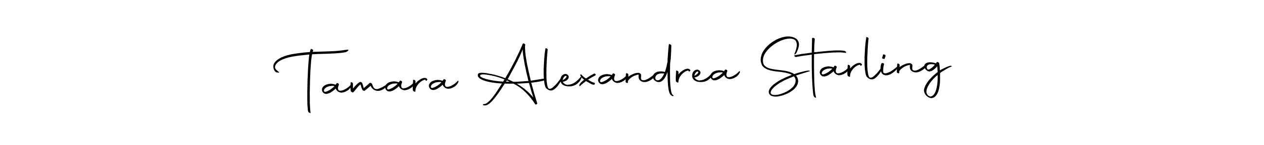 Create a beautiful signature design for name Tamara Alexandrea Starling. With this signature (Autography-DOLnW) fonts, you can make a handwritten signature for free. Tamara Alexandrea Starling signature style 10 images and pictures png