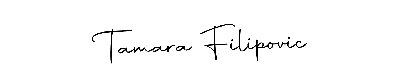 The best way (Autography-DOLnW) to make a short signature is to pick only two or three words in your name. The name Tamara Filipovic include a total of six letters. For converting this name. Tamara Filipovic signature style 10 images and pictures png