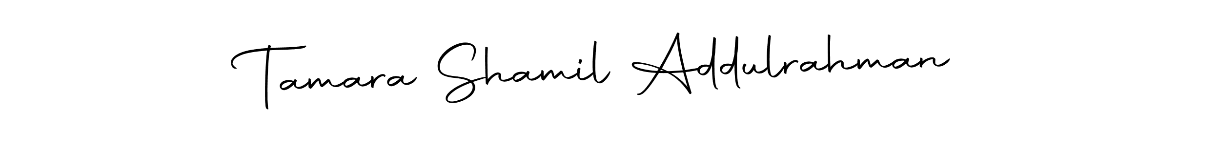 if you are searching for the best signature style for your name Tamara Shamil Addulrahman. so please give up your signature search. here we have designed multiple signature styles  using Autography-DOLnW. Tamara Shamil Addulrahman signature style 10 images and pictures png