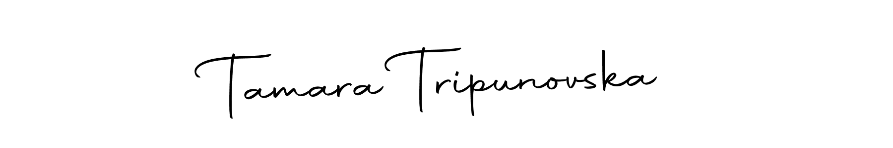 Similarly Autography-DOLnW is the best handwritten signature design. Signature creator online .You can use it as an online autograph creator for name Tamara Tripunovska. Tamara Tripunovska signature style 10 images and pictures png