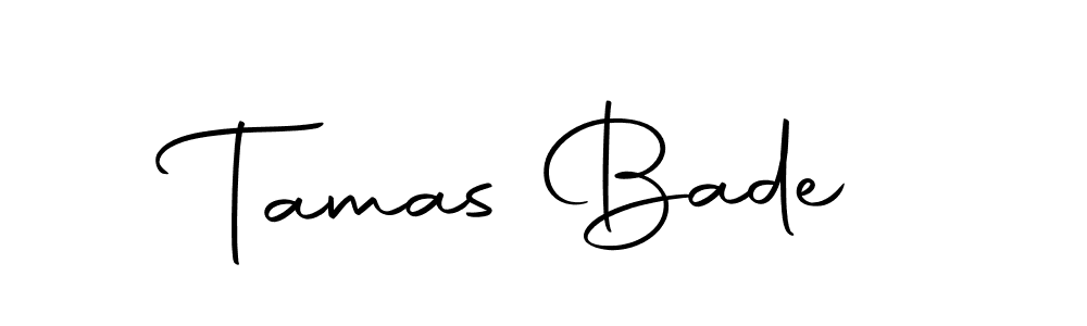 Tamas Bade stylish signature style. Best Handwritten Sign (Autography-DOLnW) for my name. Handwritten Signature Collection Ideas for my name Tamas Bade. Tamas Bade signature style 10 images and pictures png