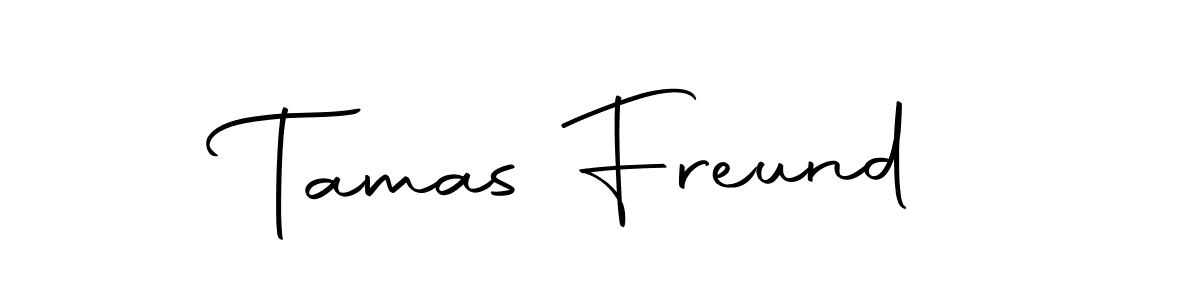 Create a beautiful signature design for name Tamas Freund. With this signature (Autography-DOLnW) fonts, you can make a handwritten signature for free. Tamas Freund signature style 10 images and pictures png
